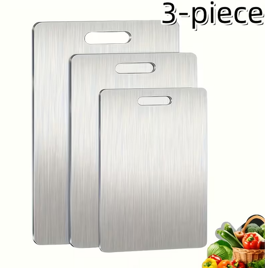 Set de 3 tocatoare din oțel inoxidabil 15x24/ 20x30/ 24x34