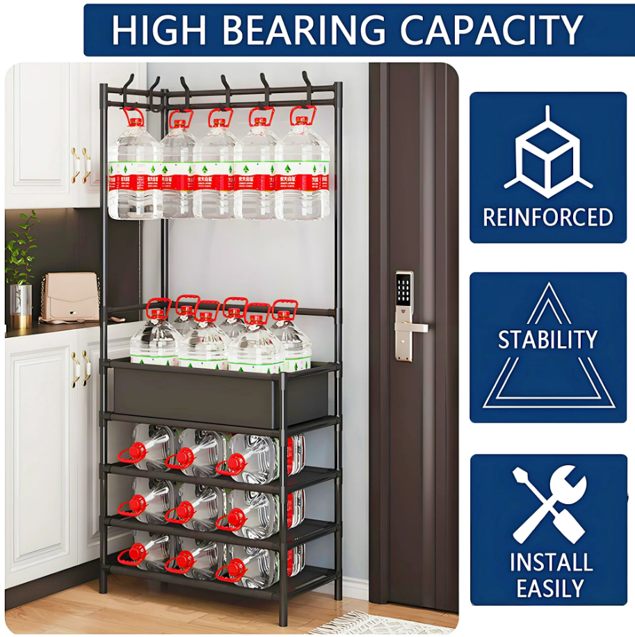 Suport de colt 3 in 1 pentru haine si pantofi, robust 154x60x28cm