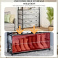 Cuier cu raft pantofi pe 4 niveluri si 8 carlige duble 77 x 35 x 167 cm Alb sau Negru
