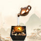 Fantana decorativa cu ceainic plutitor si LED , efect cascada, decor interior