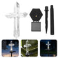 1 + 1 CADOU! Cruce Solară LED pentru Mormânt – Lampă Decorativă Cimitir, Rezistentă la Intemperii