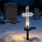 1 + 1 CADOU! Cruce Solară LED pentru Mormânt – Lampă Decorativă Cimitir, Rezistentă la Intemperii