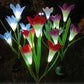 Set 2 Lampi Solare Crini Decorative, 70cm, IP66, LED cu Senzor Lumina