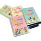 Set 4 x Caiete Magic Practice Copybook, 1 x Stilou Magic, 5 x Rezerve, 1 x Suport degete