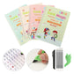 Set 4 x Caiete Magic Practice Copybook, 1 x Stilou Magic, 5 x Rezerve, 1 x Suport degete