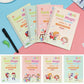 Set 4 x Caiete Magic Practice Copybook, 1 x Stilou Magic, 5 x Rezerve, 1 x Suport degete