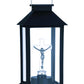 Felinar Solar Negru Cruce cu LED 14x14x28cm