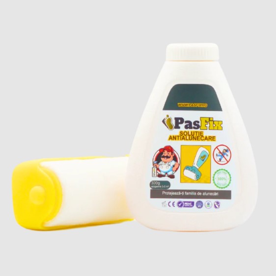 Soluție Antialunecare PasFix 300ml – Protecție sigură pentru gresie, piatră și marmură cu rolă aplicatoare