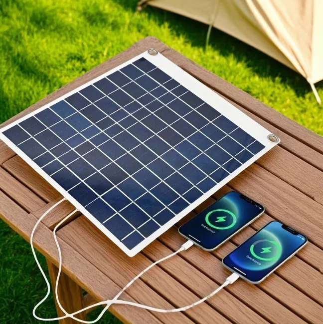 Panou solar flexibil 3A(max) monocristalin rezistent pentru incarcare mobila DC 3.2-18V