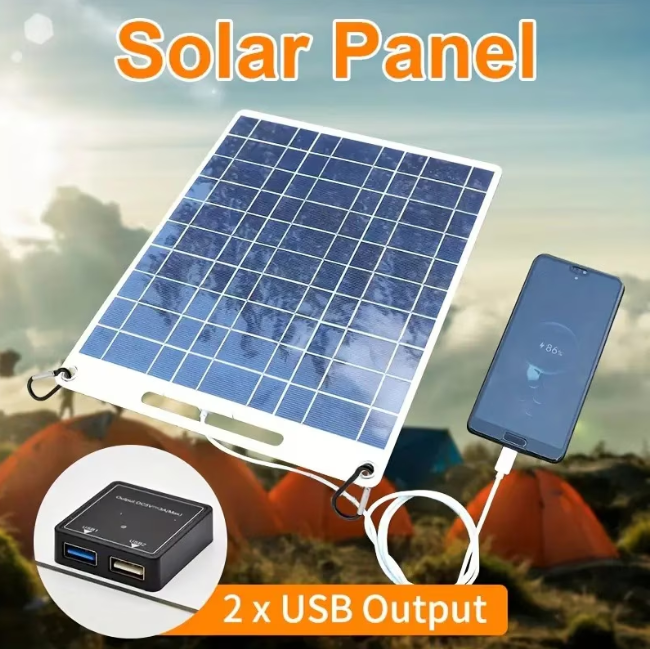Panou solar flexibil 3A(max) monocristalin rezistent pentru incarcare mobila DC 3.2-18V