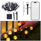 Lampa Solara de Gradina "Crystal Bubble" cu 20 bulbi LED Waterproof