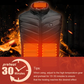 Vesta unisex cu incalzire , 3 niveluri diferite de temperatura, cablul USB incorporat