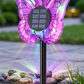 Lampa LED Fluture RGB, Montaj pe Perete sau în Sol, IP65, 5W, 37 cm, 4 Culori