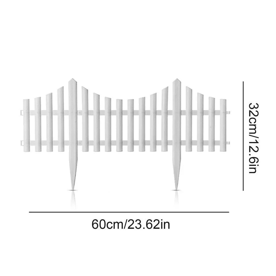 Set gardulet alb decorativ din plastic, 60.5 x 32.5 cm