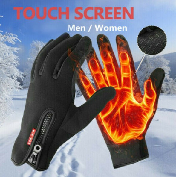 Manusi termoizolante, compatibile TouchScreen, Portocaliu